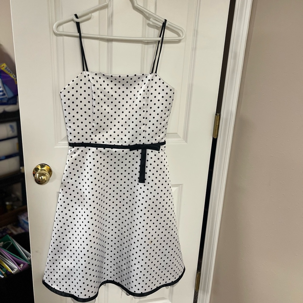 Dress with polka dots